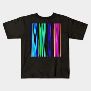 Colorful Abstract Stripes 611 Kids T-Shirt